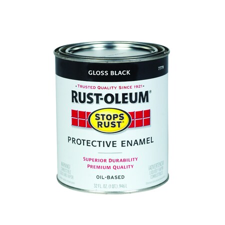 Rust-Oleum Paint Qt Glos Black R-O 7779-504